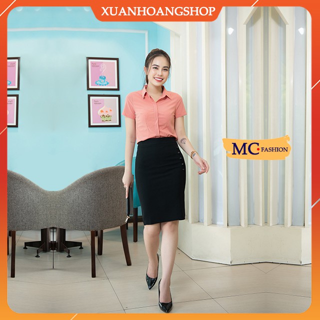 Chân Váy Bút Chì Mc Fashion Ôm, Kiểu Dáng Nữ Công Sở, Cạp Lưng Cao, Vải Đẹp, 2 Màu ( Đen – Xanh Tím Than ) Cv0413 | BigBuy360 - bigbuy360.vn