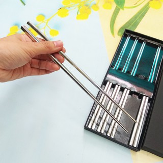 Set 5 đũa inox 304 đặc ruột seki japan