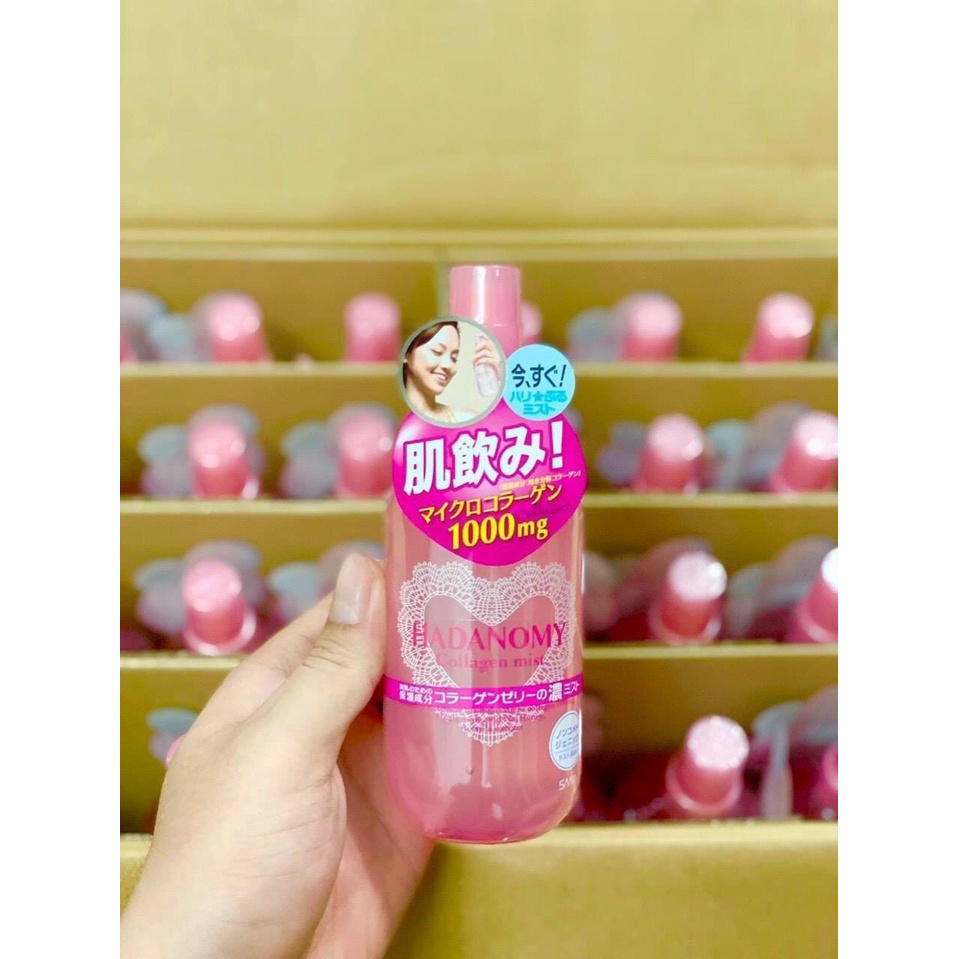 Xịt Khoáng Hadanomy Collagen Mist chai 250ml nội địa Nhật Bản