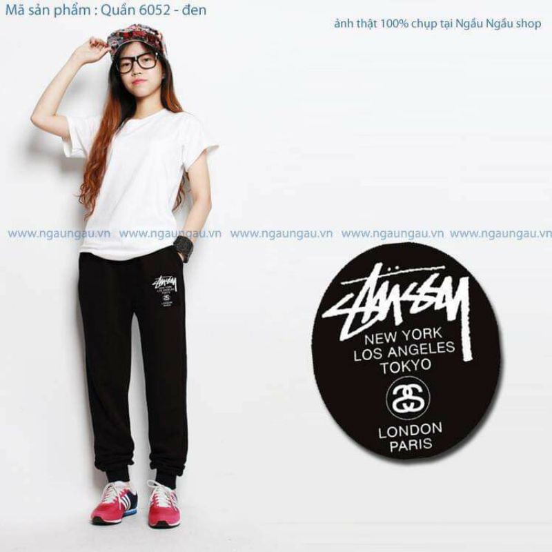 ⭐ Sale Quần jogger in logo Stussy - có bigsize 110kg nhé! -6052 . ⭐ " : 2021 ' " ,