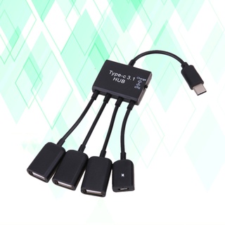 Cáp OTG Type-C ra 3 cổng USB Hub OTG Type-C