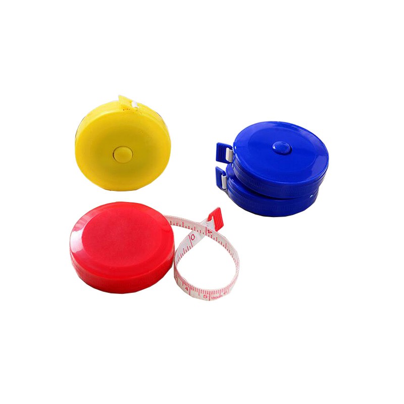 Thước Dây Bằng Nhựa Mềm Mini Dài 1.5m Có Thể Thu Gọn Tự Động Đa Năng