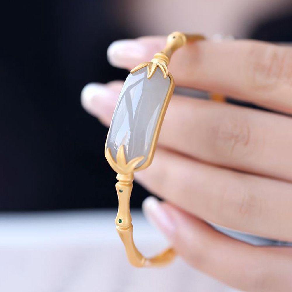 Vòng Tay VANES1 Phong Cách Dân Tộc Quyến Rũ Sang Trọng|Vòng Tay Hở Phong Cách Trung Hoa Cho Bạn Gái