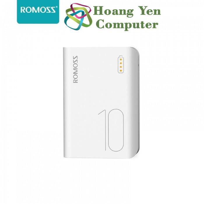 Sạc Dự Phòng Romoss Sense 4s Mini 10000Mah Siêu Nhỏ 2 Cổng Sạc Vào - Bh 1 Năm | Pin Dự Phòng Romoss Sense 4 Mini