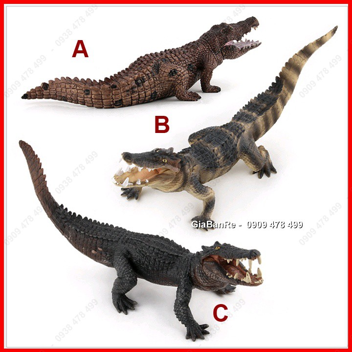 Mô Hình Động Vật Cá Sấu Size Lớn Dài 25cm - 4691