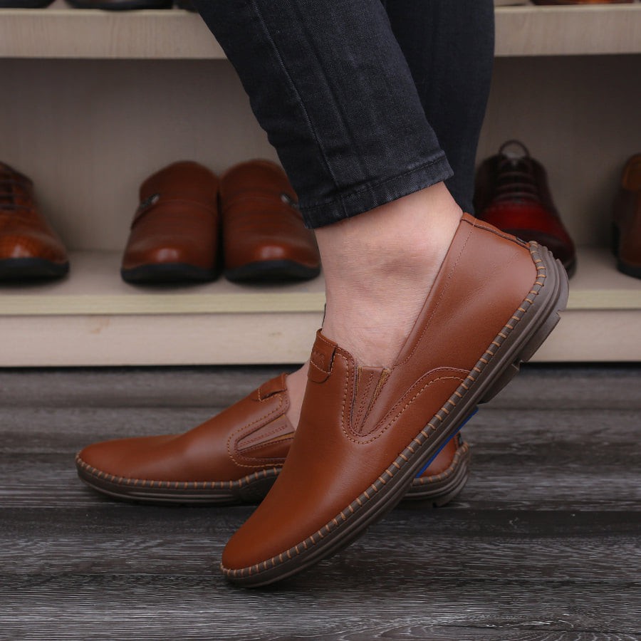 Giày lười nam da bò thật ISHOESVN IS413