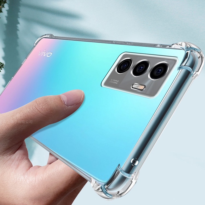 Ốp điện thoại trong suốt chống sốc thời trang cho VIVO Y02s Y76 Y72 Y53s Y15s Y15a Y20 Y20i Y20s Y31 Y51 Y19 Y17 Y15 Y12A Y12 Y11 Y12s Y11s Y30 Y50 5G 4G 2021