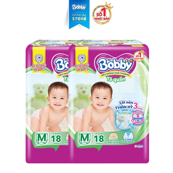 Combo 2 Tã quần Bobby Pants M18