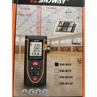 Máy Đo Khoảng Cách Laser Bằng Tia SNDWAY SW-M50; Thước Đo Khoảng Cách Laze SND WAY Đo Tối Đa 50 Mét Nhập Khẩu Chính Hãng