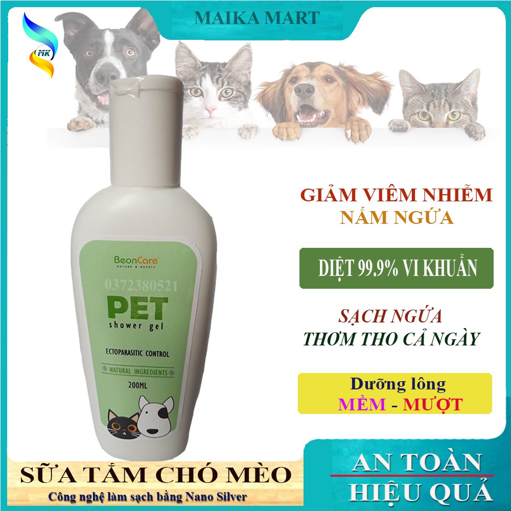 [Dành cho Pet Yêu] Sữa Tắm Chó Mèo, Sữa Tắm Cho Thú Cưng BeonCare. Giúp Pet Lông Mềm Mượt Sạch Sẽ - Thơm Tho Cả Ngày