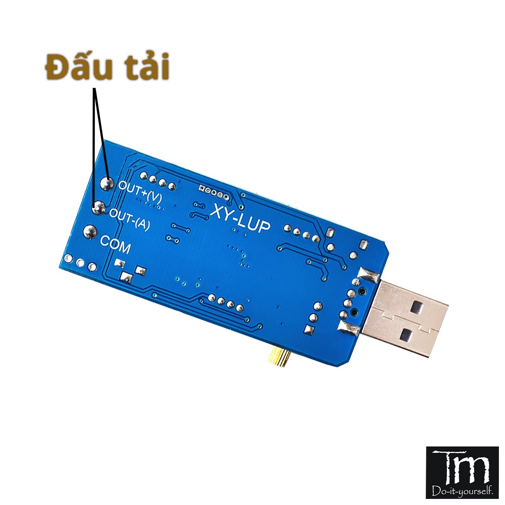 USB Cấp Nguồn Tăng Hạ Áp 1.2-24V Vào 5V2A Hiển Thị LCD