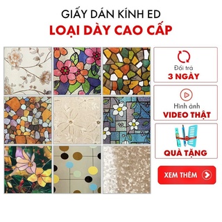 Decal dán kính 3d, giấy dán kính hoa văn cao cấp
