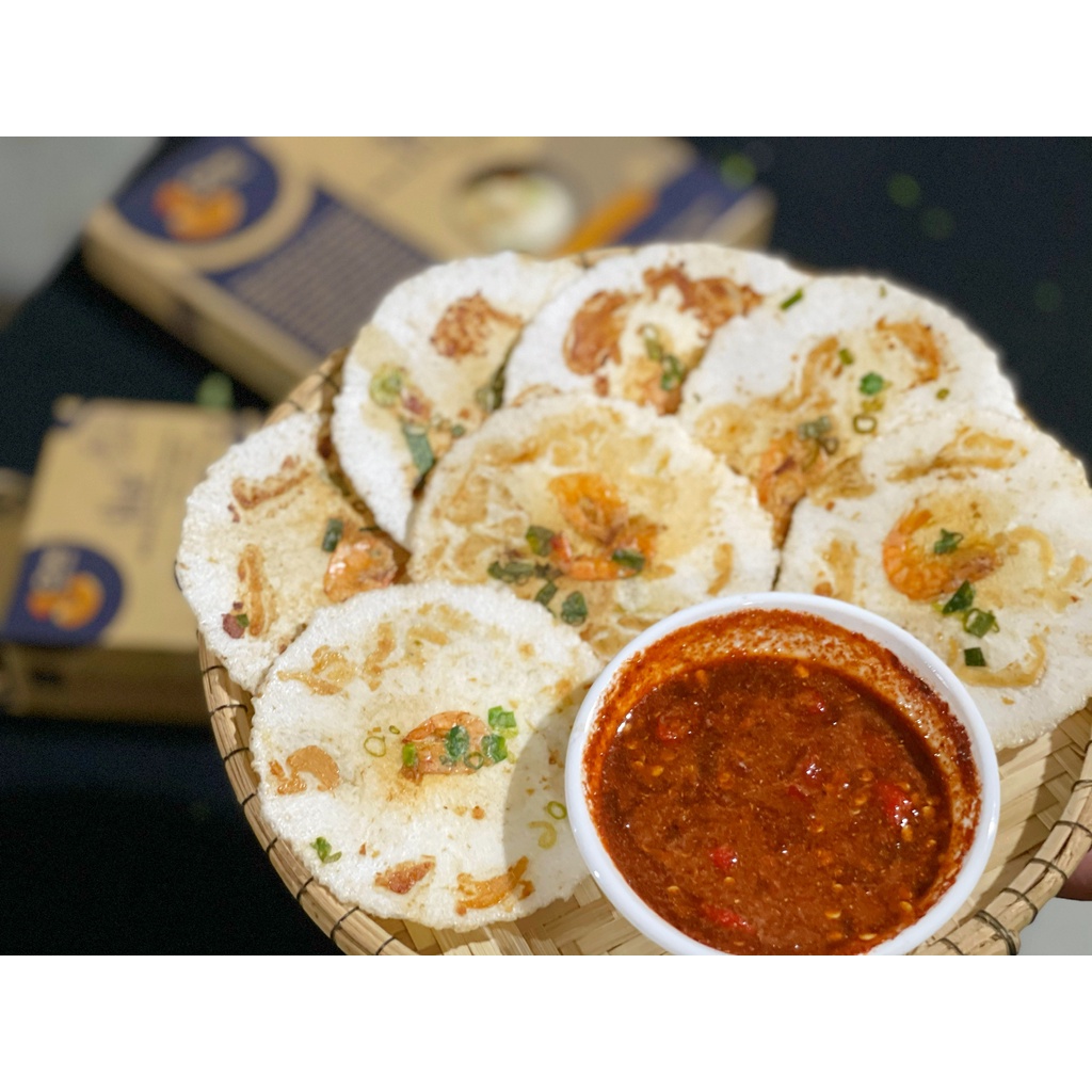 [BÁNH ÉP KHÔ] Bánh ép Huế vị tôm size LỚN dai giòn thơm ngon hành xả. | BigBuy360 - bigbuy360.vn