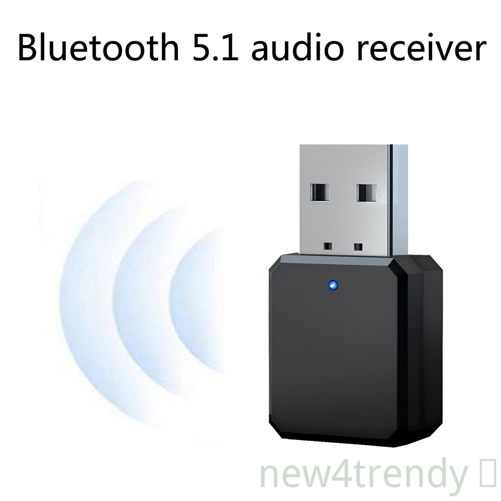 Bộ Thu Tín Hiệu Âm Thanh Bluetooth 5.1 Usb 3.5mm Mới