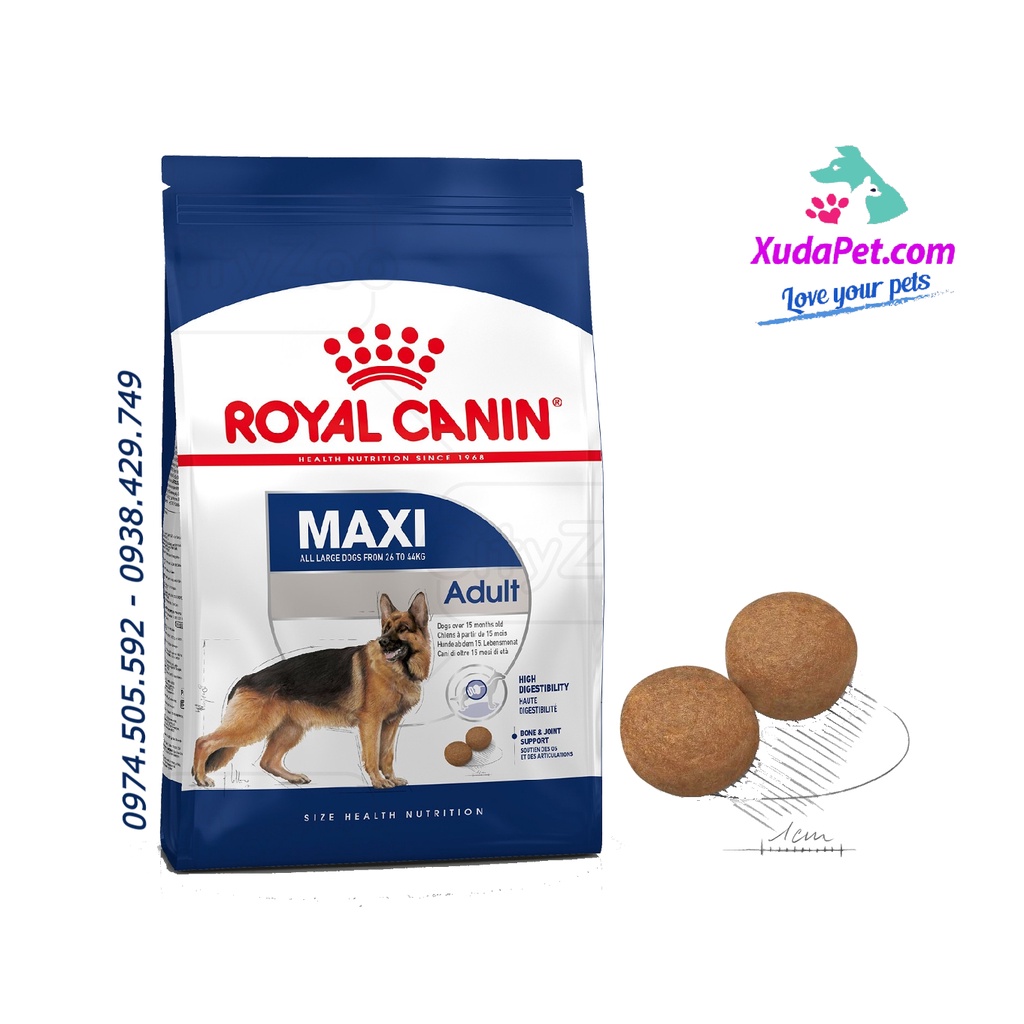 THỨC ĂN HẠT ROYAL CANIN DÀNH CHO CHÓ KÍCH CỠ MAXI (CÂN NẶNG TỐI ĐA TỪ 25 - 44 KG) - SP000435