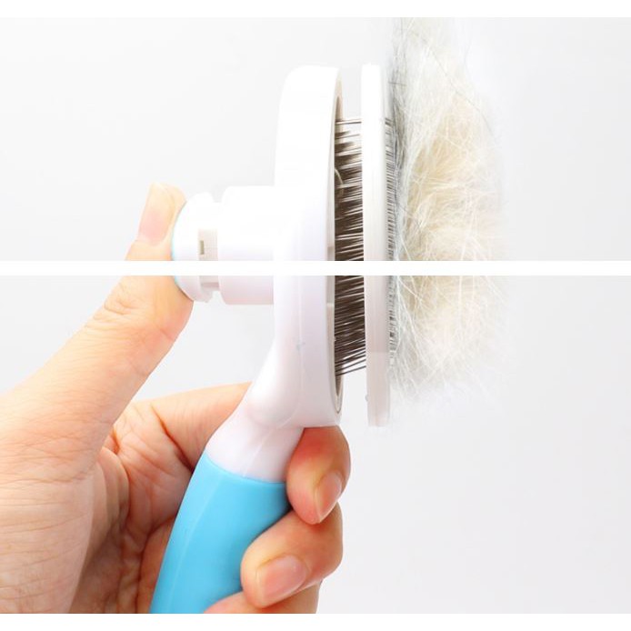 [Mã 11FMCGSALE1 giảm 10% đơn 250K] LƯỢC CHẢI LÔNG CHÓ MÈO - KIM THÉP LÀM SẠCH LÔNG ĐA NĂNG (MÀU NGẪU NHIÊN)