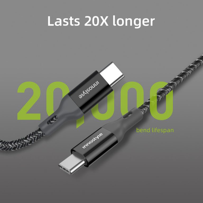 Cáp Type C to C Innostyle Powerflex 1.5m 60w ICC150AL