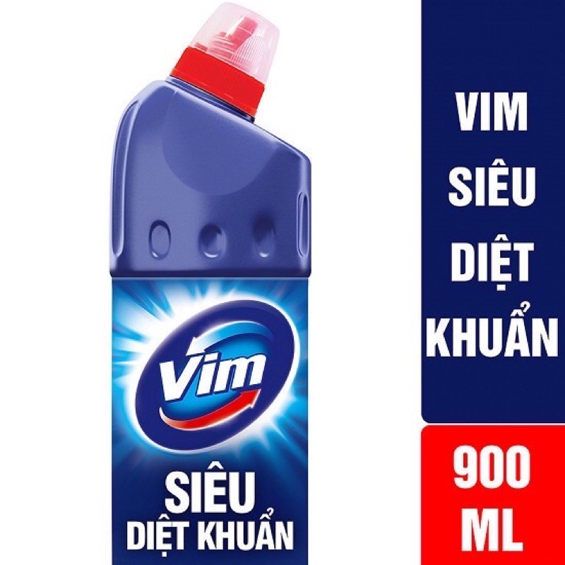 Vim tẩy bồn cầu xanh biển 900 ml