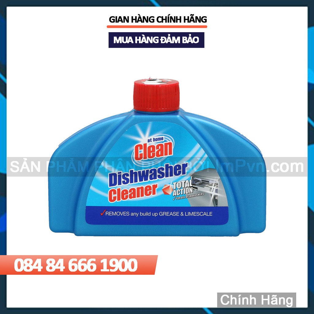 Dung dịch vệ sinh máy rửa bát Home Clean (Dịu mùi Táo), Tẩy cặn mảng mỡ bám