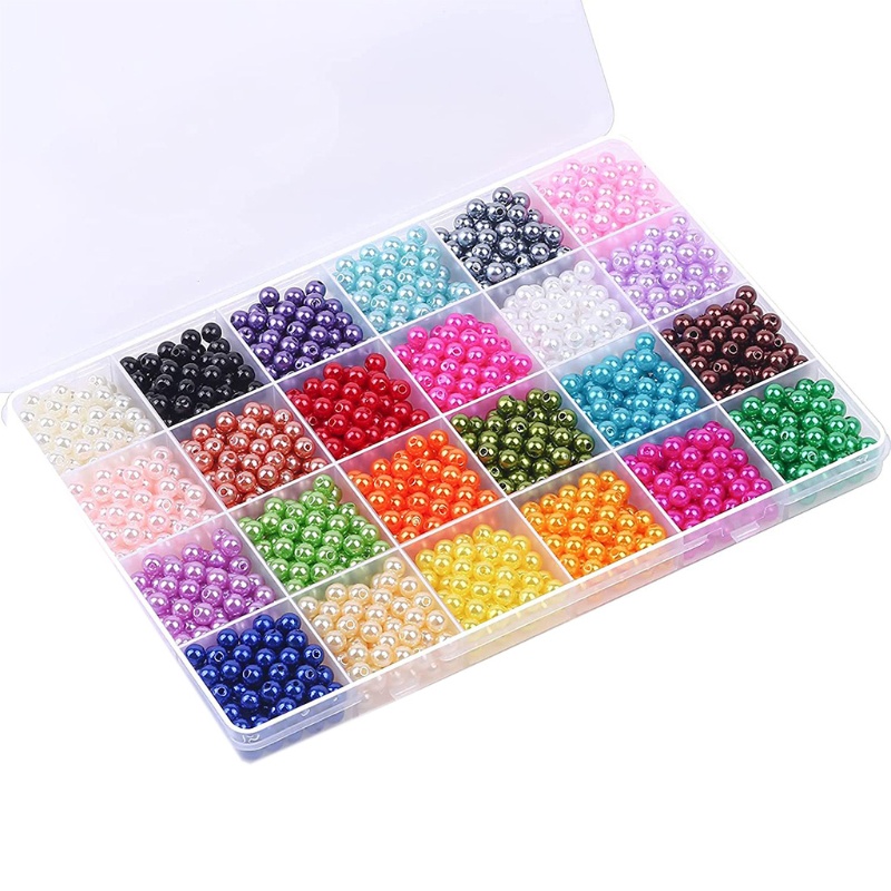 Hạt Nhựa Nhiều Màu Sắc Dùng Làm Trang Sức Thủ Công