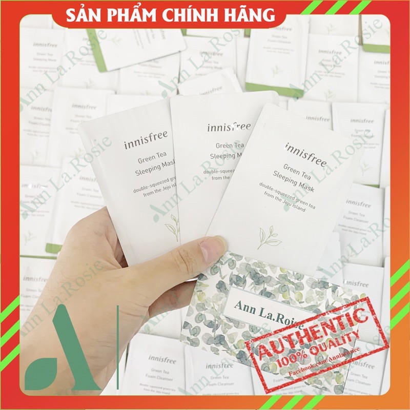 Sample Mặt Nạ Ngủ Innisfree Trà Xanh 4ml