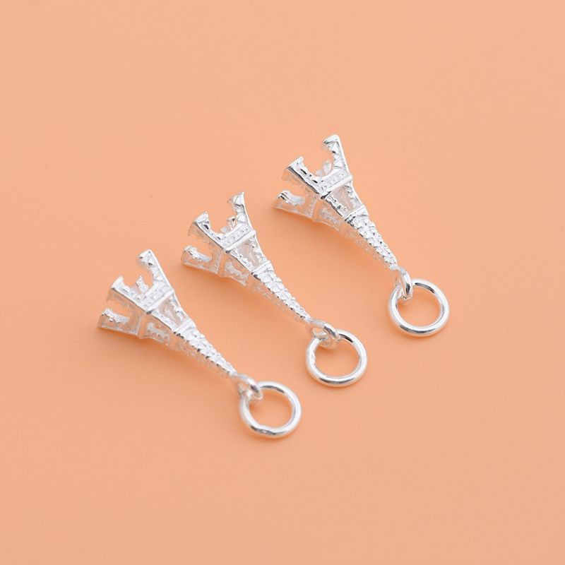 Charm bạc 925 hình tháp Eiffel vĩnh viễn bảo hành