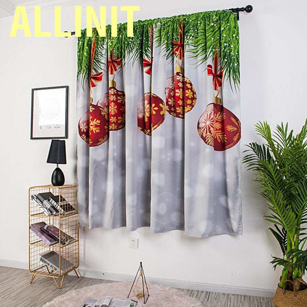 Rèm Cửa Sổ Trang Trí Giáng Sinh 140x130cm