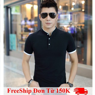 Áo thun cộc tay cổ lọ