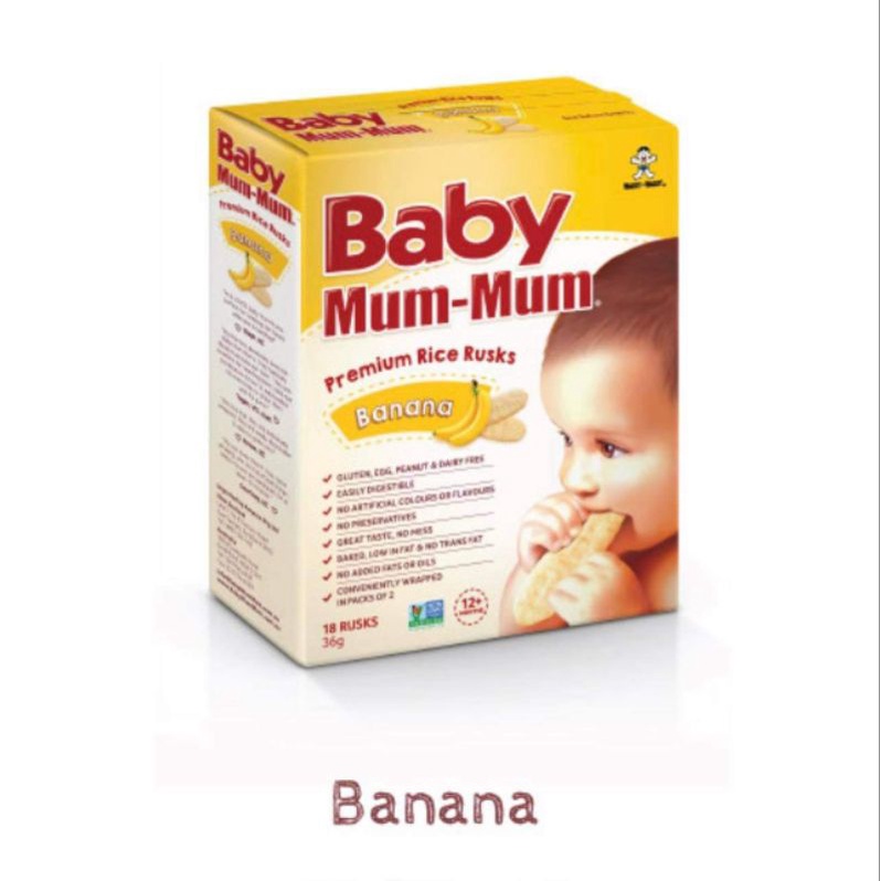 Bánh Gạo Hữu Cơ Mum Mum úc(dành cho bé dị ứng và bất dung nạp) [bay air tiếp viên có bill]