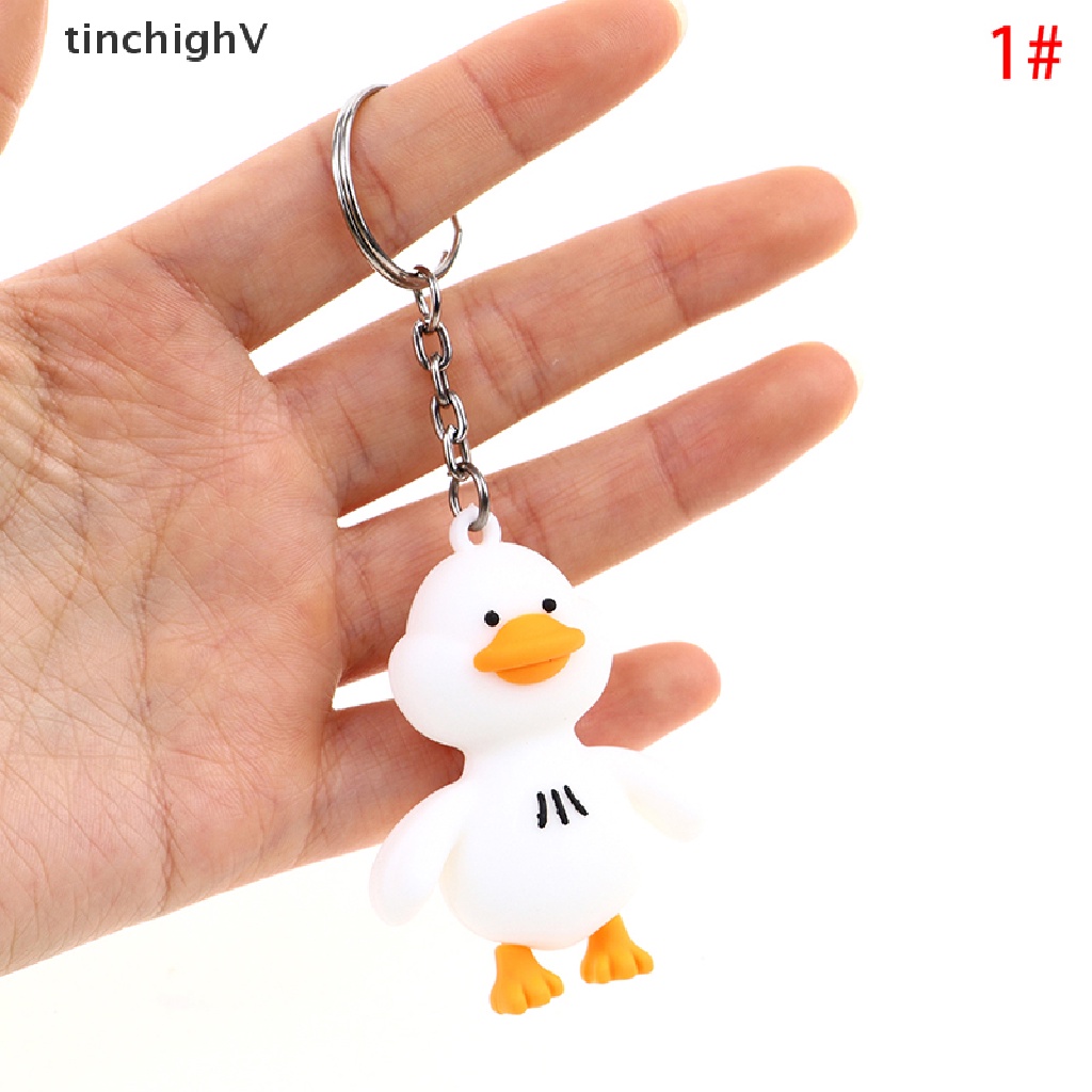 Móc Khóa Hình Chú Vịt Vàng Hoạt Hình Đáng Yêu