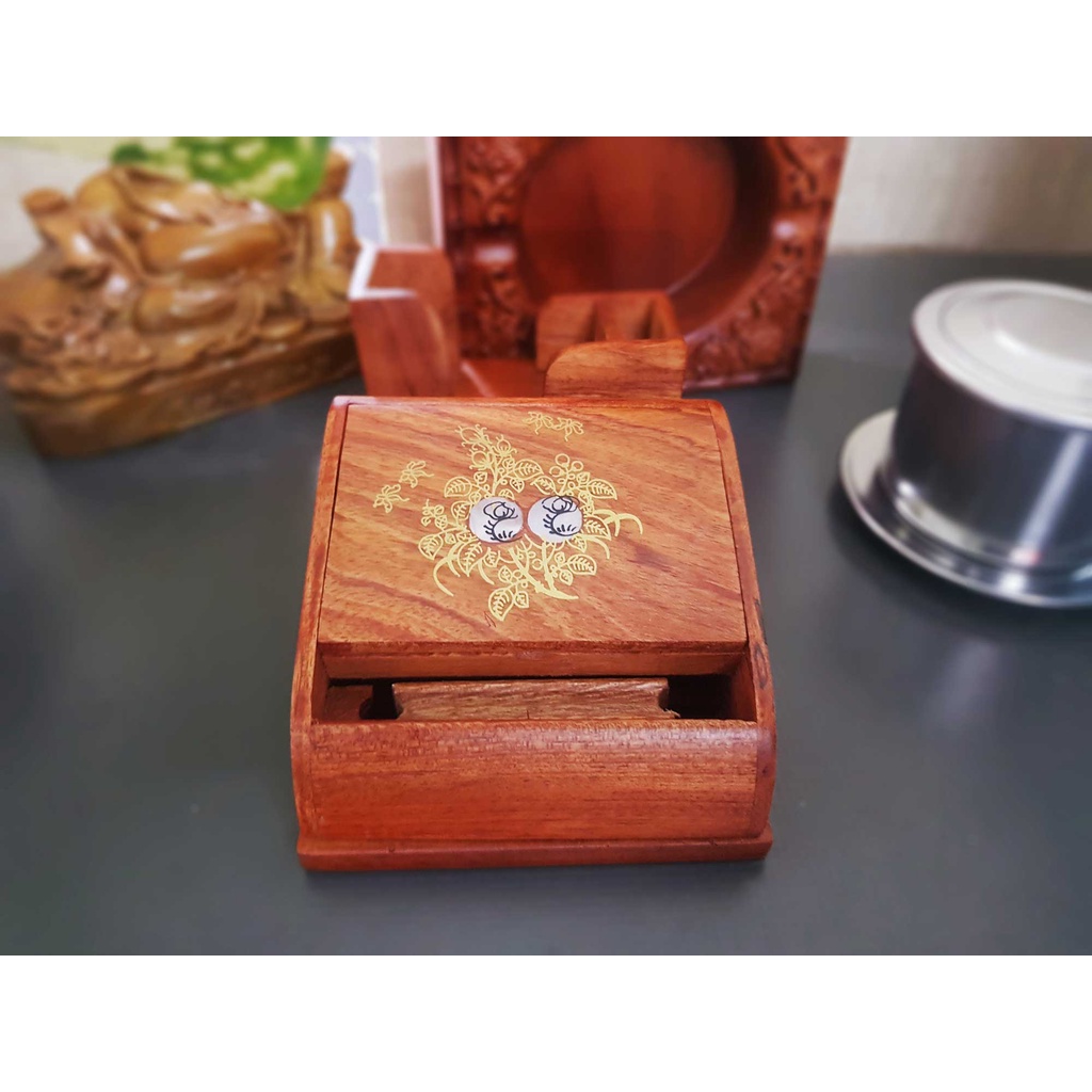 HỘP ĐỰNG THUỐC LÁ THÔNG MINH - GỖ HƯƠNG 100%