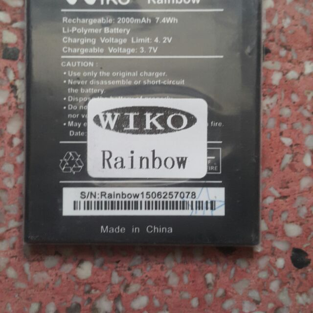 Pin wiko Rainbow