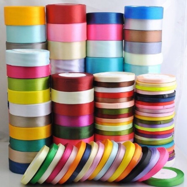 Dây ruy băng 1cm giá 9k/cuộn 20 đến 22 mét