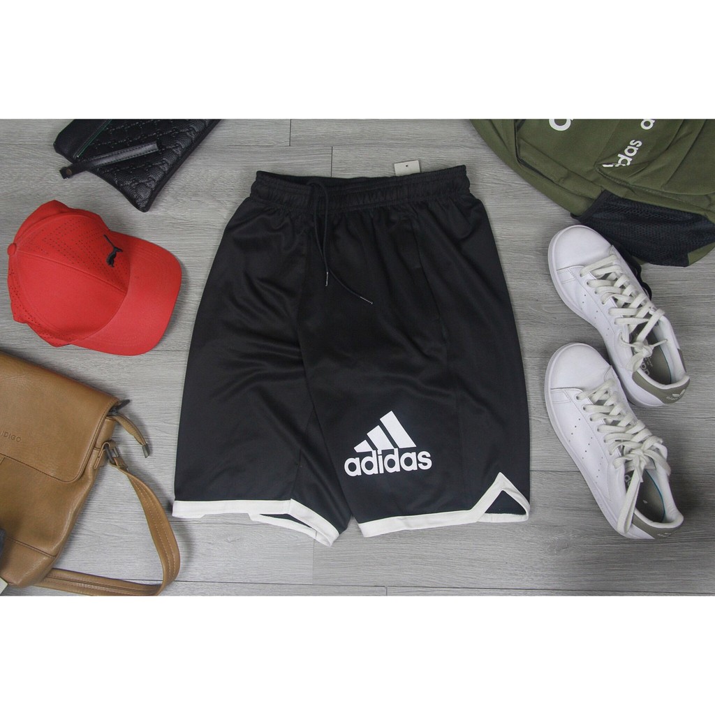 Quần Short Thun Adidas VLINE - Dạo Phố, Gym, Thể Thao - Nam [Ảnh Thật]