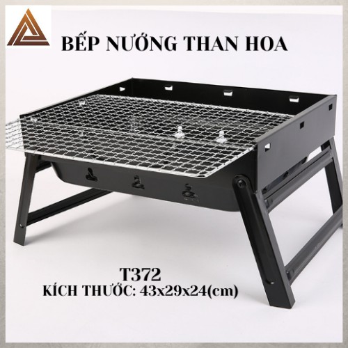 Bếp nướng than hoa không khói BBQ ngoài trời cao cấp T353-T372 ngon