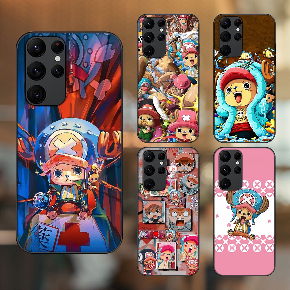 Ốp lưng Samsung S20 Ultra viền đen in hình Chopper One Piece Đảo Hải Tặc
