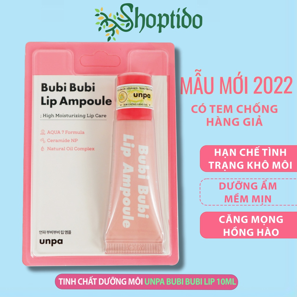 Tinh chất dưỡng môi Unpa Bubi Bubi Lip Ampoule Hàn Quốc 10g NPP Shoptido
