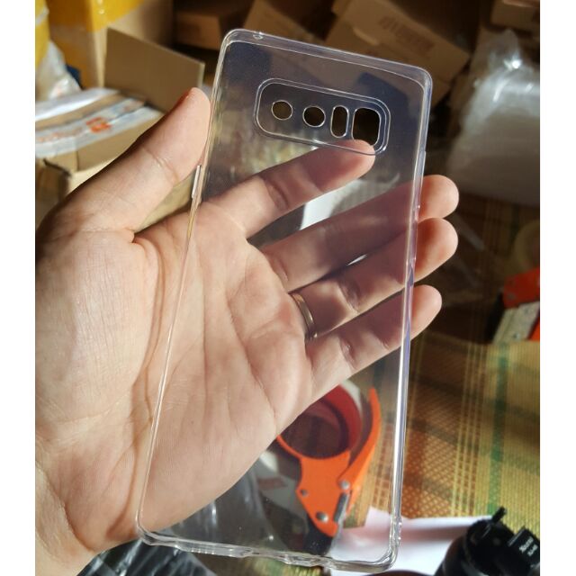 ỐP DẺO TRONG SUỐT BẢO VỆ CAMERA NOTE8-ỐP SILICON TRONG SUỐT