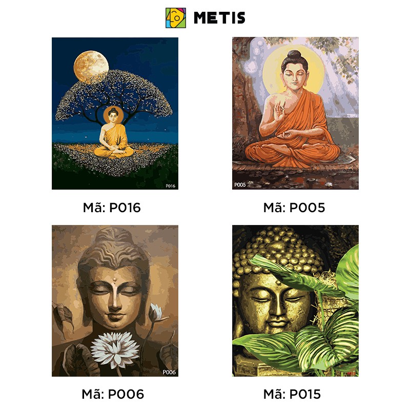 Tranh Tô Màu Theo Số Tranh Tây Phương cực lạc Đã Căng Khung METIS P016