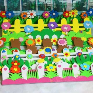 Cỏ trang trí chân tường - hàng rào chân tường xốp 50cm/1 cái