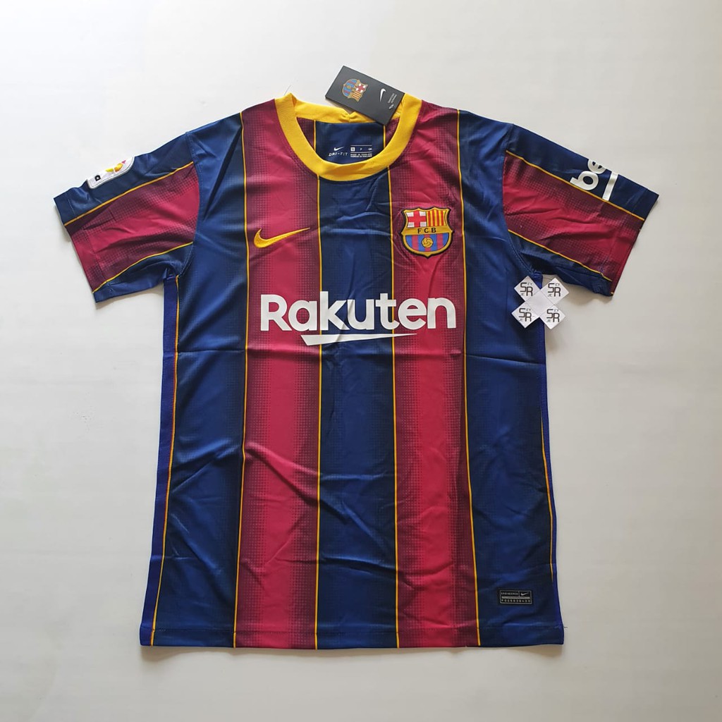 Áo bóng đá barca home 2020 Jersey 2021 hàng nhập khẩu chất lượng cao