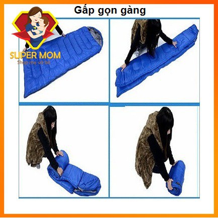 [GIẢM SHOCK] Túi ngủ du lịch, túi ngủ văn phòng cao cấp loại dày mịn (ảnh thật)