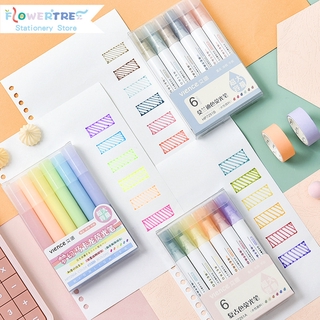 Bộ 6 Bút Dạ Quang Màu Sắc Xinh Xắn