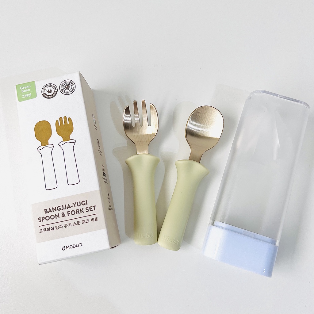 Set thìa dĩa HOÀNG GIA Bluemama Bangjja-Yugi Spoon &amp; Fork Set tặng kèm hộp đựng Bluemama Chính hãng Hàn Quốc