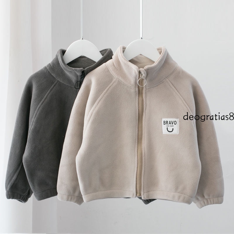 Áo Nỉ Lót Lông Cừu Dày Dặn Phong Cách Mới Thời Trang Mùa Xuân Cho Bé Trai