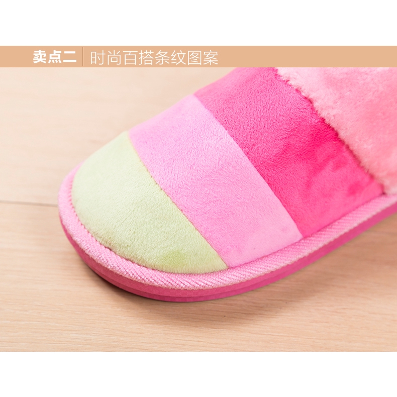 Dép Cotton Đi Trong Nhà Đế Dày Phối Màu Cầu Vồng Xinh Xắn Cho Cặp Đôi | BigBuy360 - bigbuy360.vn