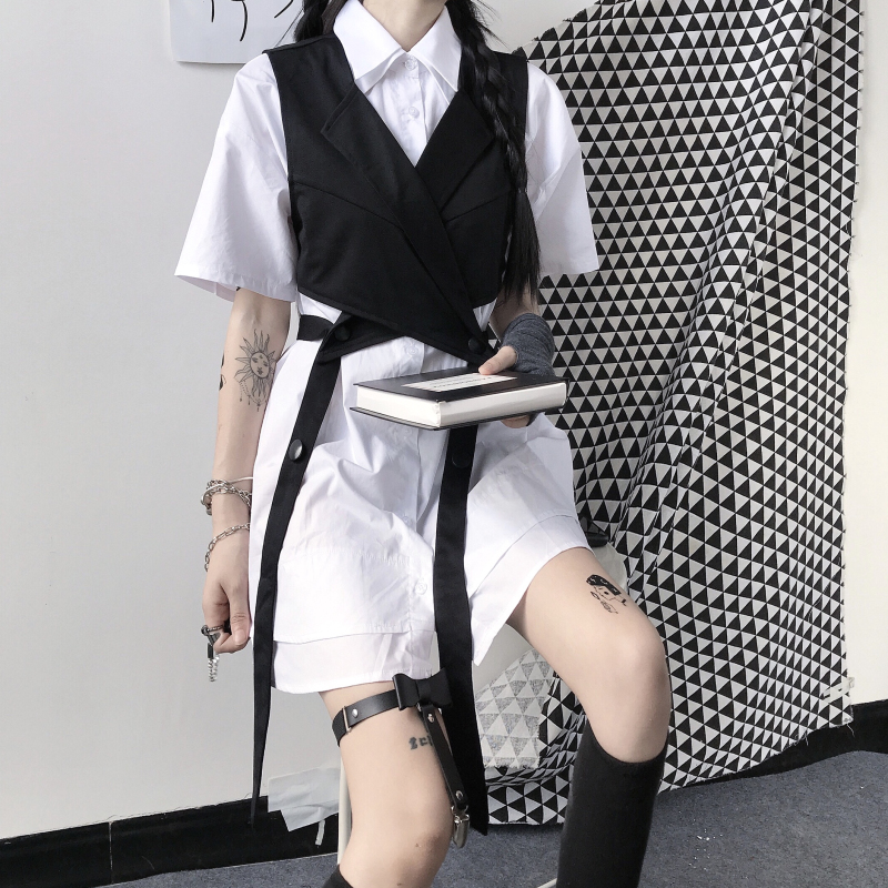 Áo khoác ghi lê màu trơn thiết kế sành điệu thời trang 226414