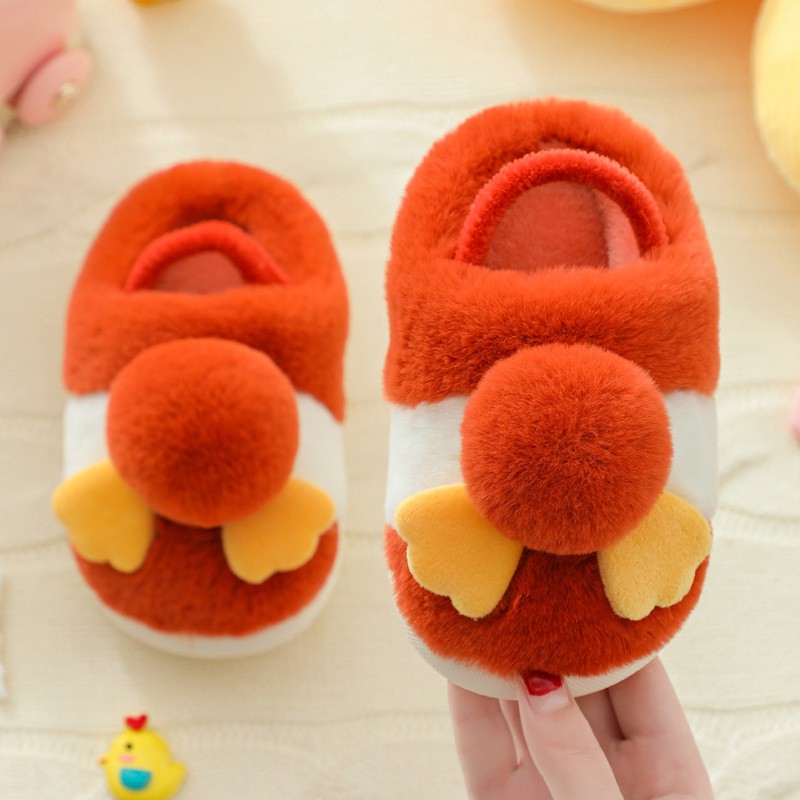 Dép Bông Đi Trong Nhà Cho Bé Yêu Hình Gà Con Đáng Yêu Từ 1-3 Tuổi Nhà Bạn Có Quai Sau