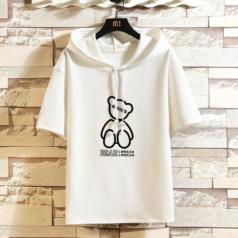 Áo Thun Tay Ngắn wanita✗✁✜Áo Hoodie Ngắn Tay Thời Trang Mùa Hè Hongkong Cá Tính Dành Cho Nam