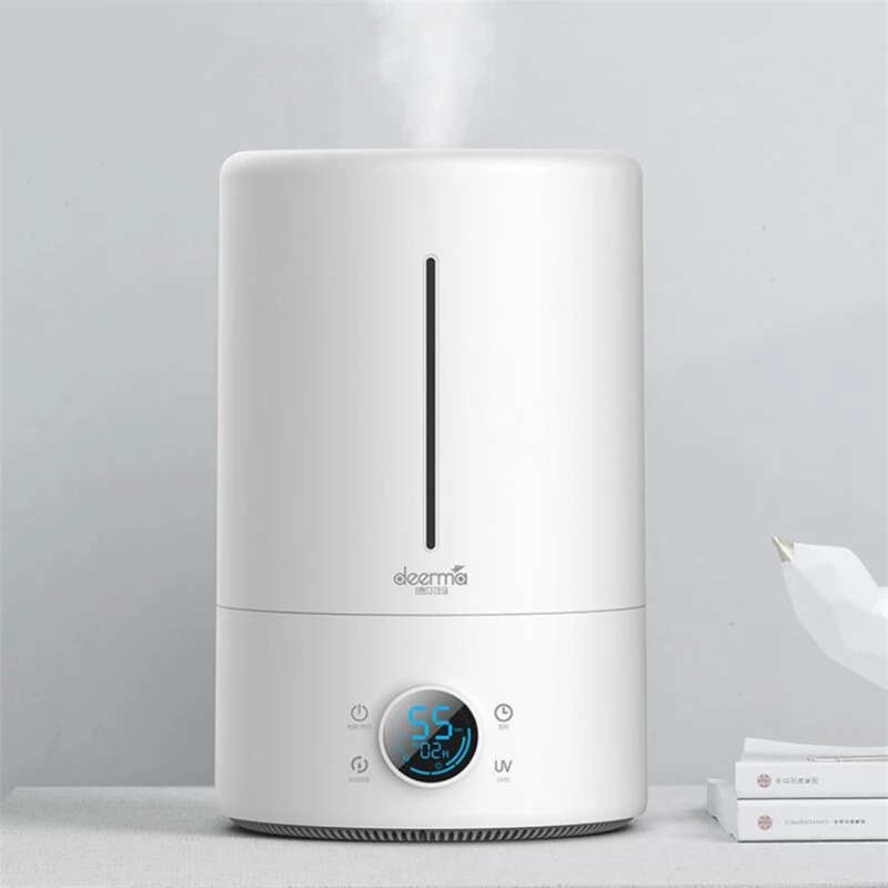 Máy Tạo Ẩm Phun Sương DEERMA F628s, tạo ẩm liên tục, màn hình cảm ứng, tia UV khử trùng 99,99%.
